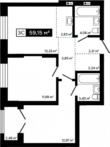 3к квартира
