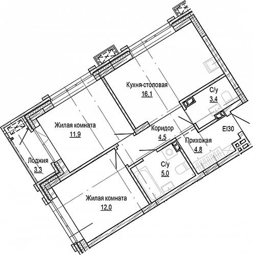 2к квартира