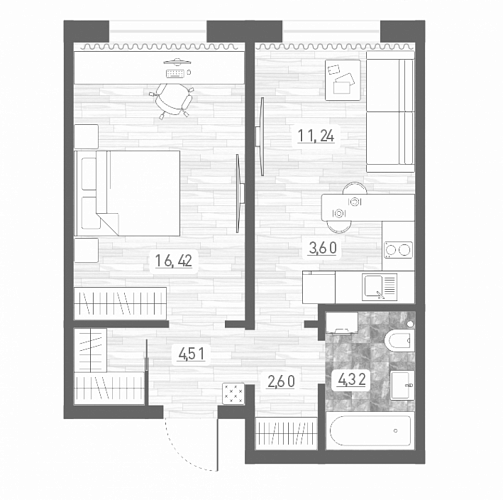 2к квартира