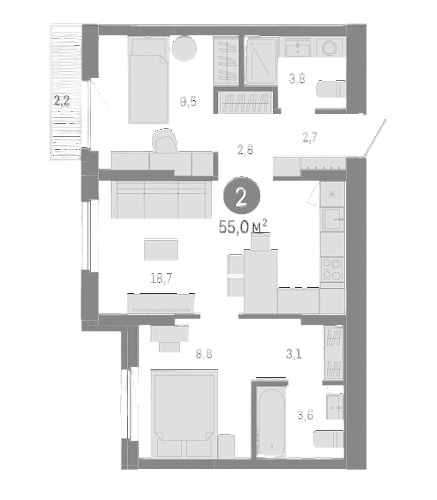 3к квартира