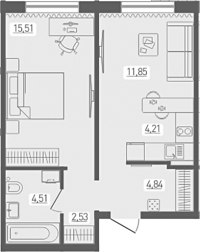 2к квартира