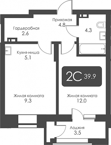 2к квартира